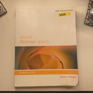 Microsoft office access 2010 book